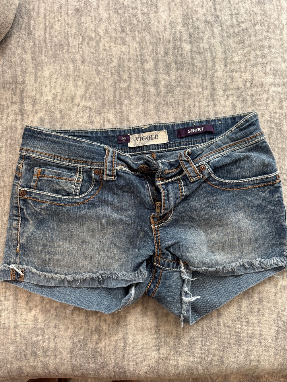 Vigold Distressed Light Blue Denim Cutoff Shorts